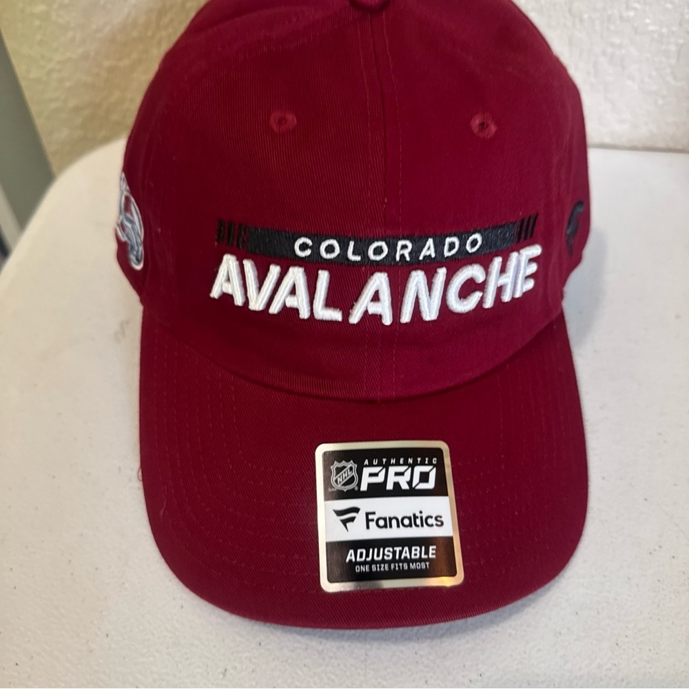 Colorado Avalanche Fanatics Authentic Pro Rink Adjustable Unisex Hat Cap NHL new